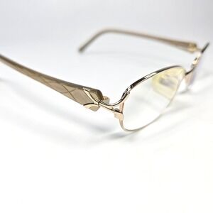 Zyloware Sophia Loren Eyeglasses M169 Gold Tan Oval Metal Frames 50-17-140